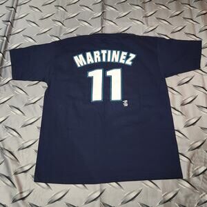 Vintage 2001 Seattle Mariners Edgar Martinez #11 T-Shirt Size 2XL (Fits XL/2XL)